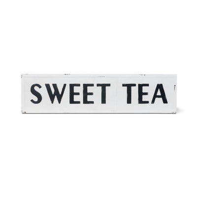 Embossed Metal Sweet Tea Sign