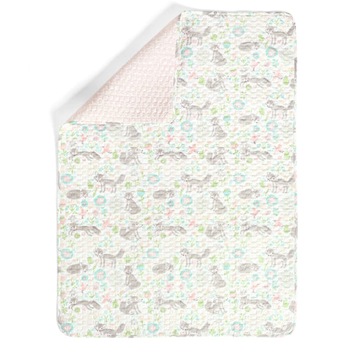 Pixie Fox Organic Cotton Quilt Multi Single 36x50
