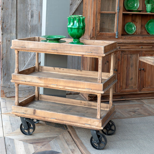 Wooden Bakery Cart