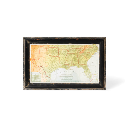 Framed Map of the South