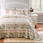 Antique Rose Bedspread Set