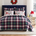 Cardinal Plaid Quilt Set