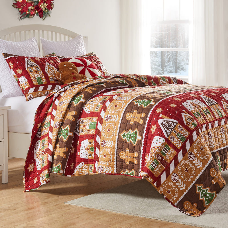 Gingerbread Lane Quilt Set