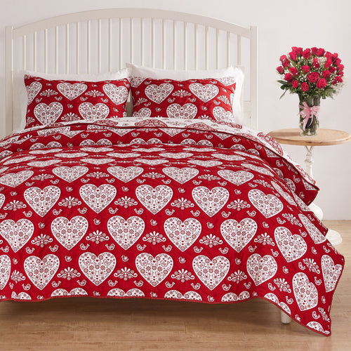Lovebirds Coverlet Set