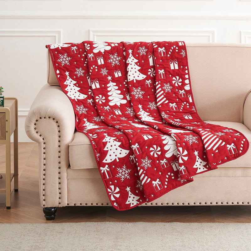 Peppermint Party Throw