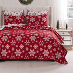 Snowflakes Coverlet Set