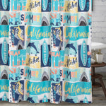 Wave Rider Shower Curtain