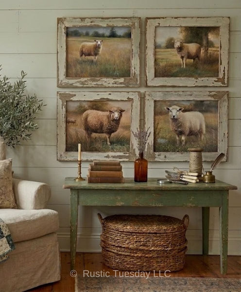 Linen Sheep No. 4 Printable Farmhouse Sheep Wall Art | Rustic Tuesday ...