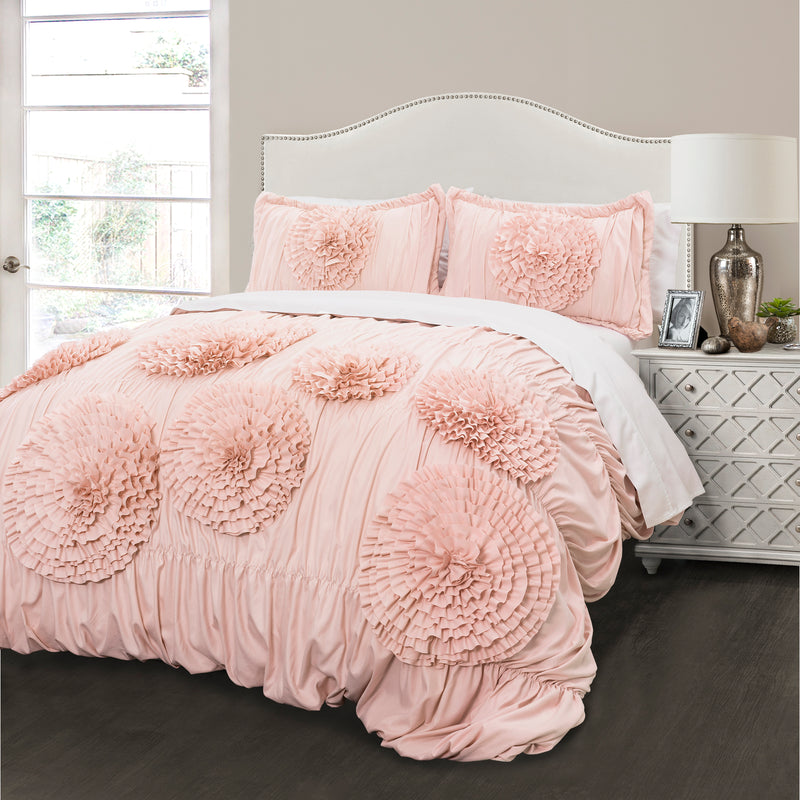 Serena Comforter Pink Blush 3Pc Set King