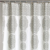 Stripe Medallion Shower Curtain Gray  72x72