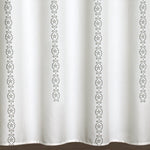 Stripe Medallion Shower Curtain Gray  72x72