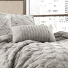Ravello Pintuck Comforter Gray 5Pc Set King