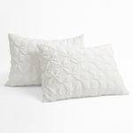 Ravello Pintuck Comforter White 5Pc Set Full/Queen