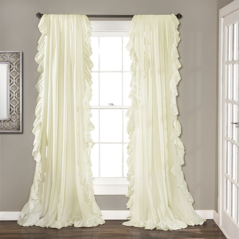 Reyna Window Curtain Ivory Set 54x95