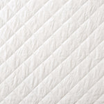 Ava Diamond Oversized Cotton Quilt White 3Pc Set Full/Queen