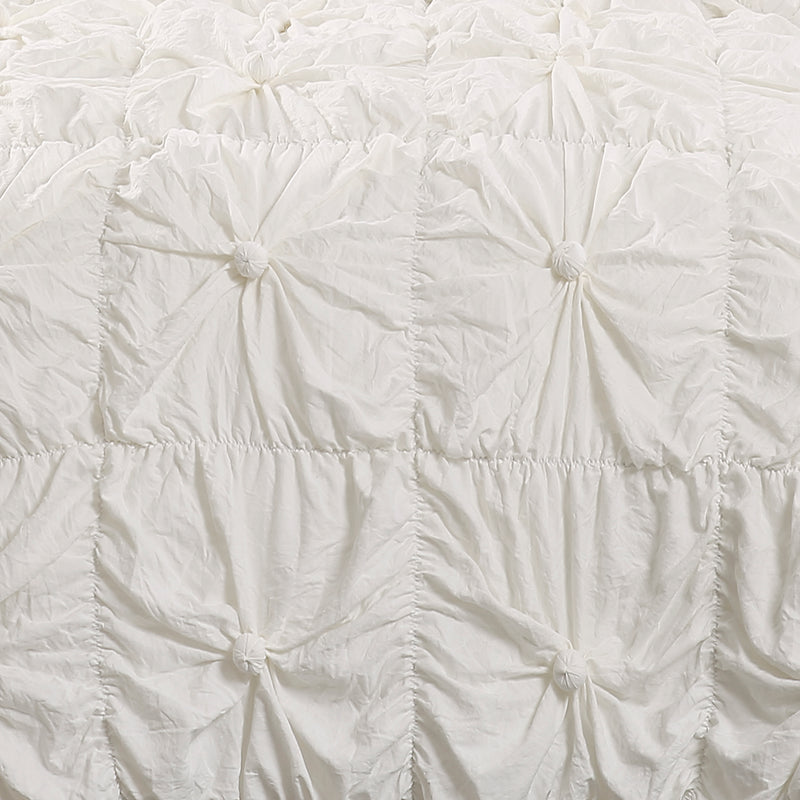 Bella Comforter White 3Pc Full/Queen