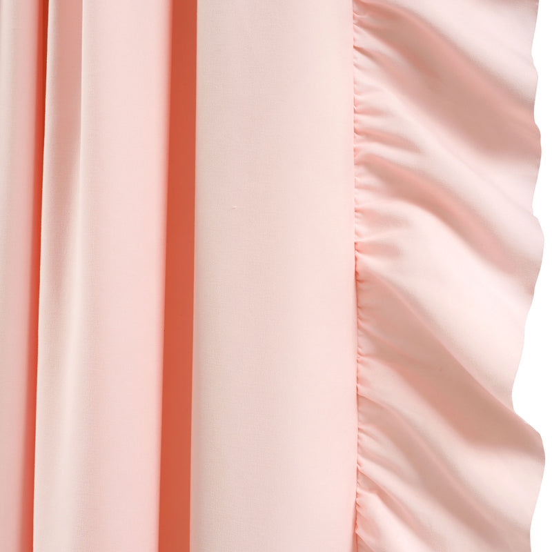 Reyna Window Curtain Panels Blush Pink 54X63 Set