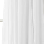 Lydia Ruffle Window Curtain Panels White 40X95 Set