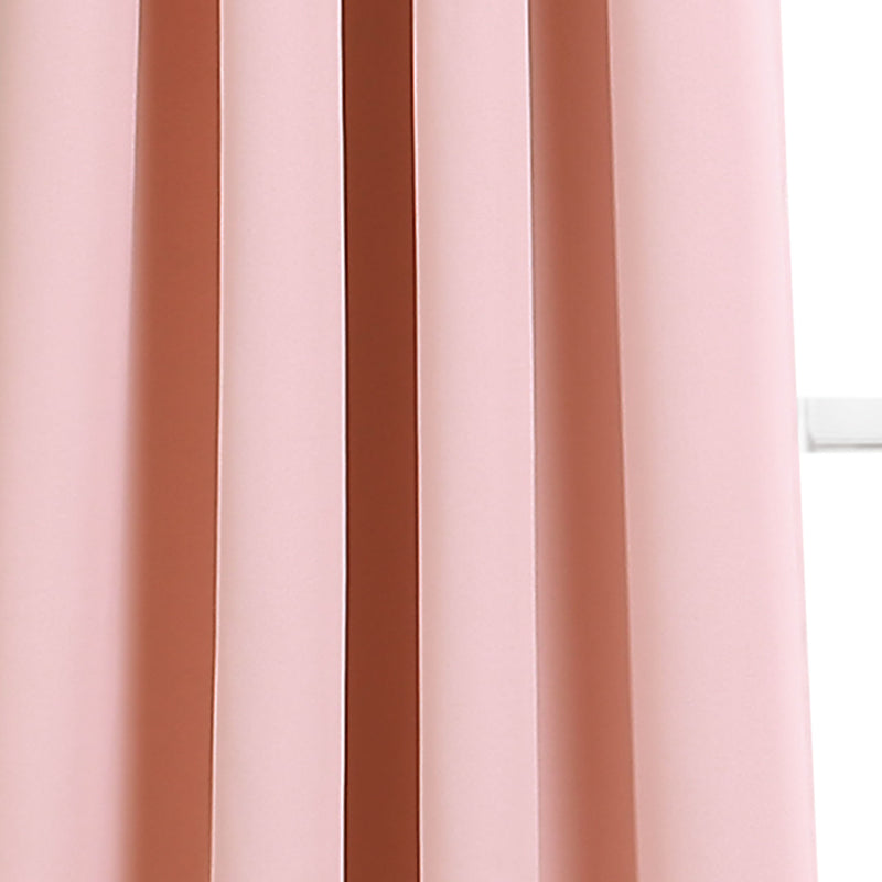 Lush D�cor Insulated Grommet Blackout Curtain Panels Pink Pair Set 52x63