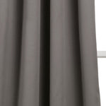 Lush D�cor Insulated Grommet Blackout Curtain Panels Dark Gray Pair Set 52x84