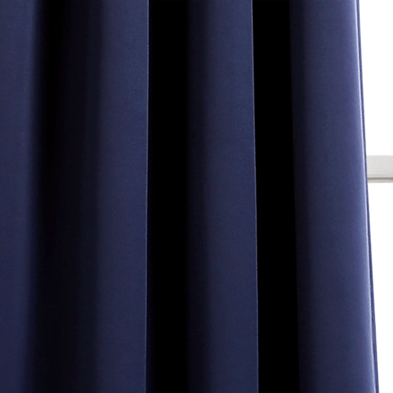 Lush D�cor Insulated Grommet Blackout Curtain Panels Navy Pair Set 52x95