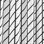 Feather Arrow Geo Room Darkening Window Curtain Panels White/Black Set 52X84