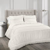 Nova Ruffle Comforter White 3Pc Set Full/Queen