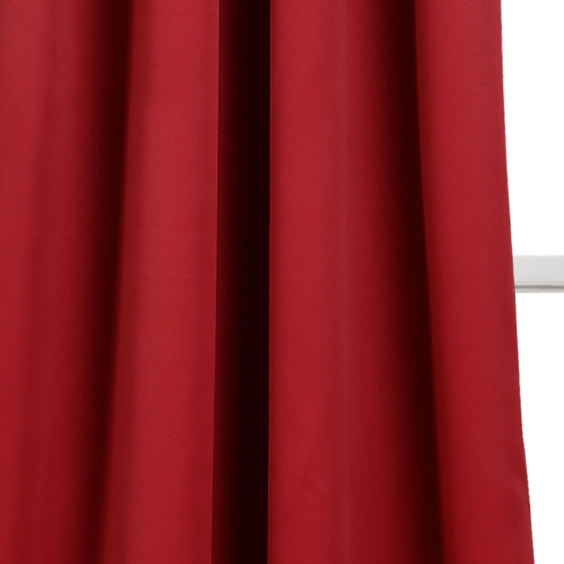 Lush D�cor Insulated Grommet Blackout Curtain Panels Red Pair Set 52x84