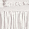 Ruffle Skirt Bedspread White 3Pc Set Full