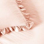 Ruffle Skirt Bedspread Blush 3Pc Set Full