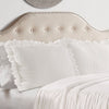 Ruffle Skirt Bedspread White 3Pc Set King