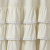 Ella Lace Ruffle Shower Curtain White 72X72