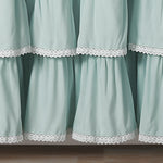 Lace Ruffle Shower Curtain Blush 72X72