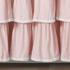 Lace Ruffle Shower Curtain Blush 72X72