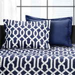 Edward Trellis Navy 6Pc Daybed Cover Set 39x75