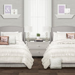 Belle Comforter White 3Pc Set Twin XL