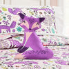 Pixie Fox Quilt Purple/Pink 4Pc Set Full/Queen