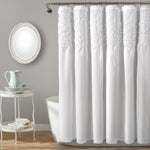Bayview Shower Curtain Bleach White 72X72