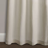 Milo Linen Window Curtain Panels Gray/Off White 52X84 Set