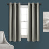 Absolute Blackout Window Curtain Panels Dark Gray 76X63 Set  38x63