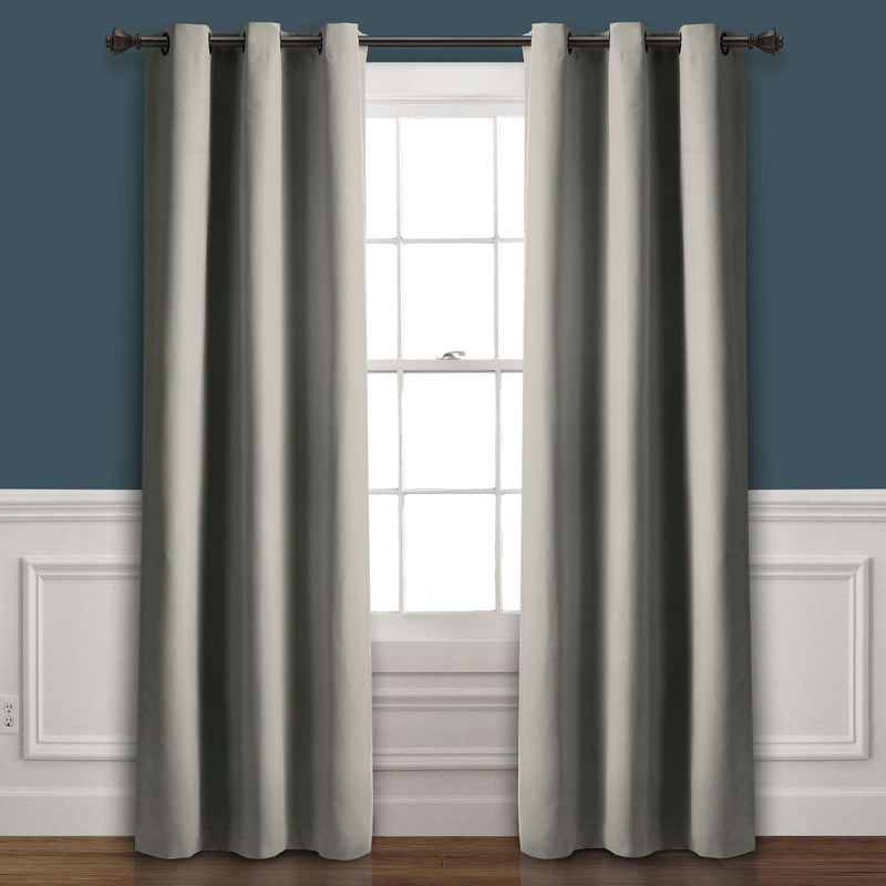 Absolute Blackout Window Curtain Panels Dark Gray 76X95 Set  38x95