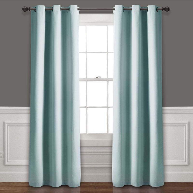 Absolute Blackout Window Curtain Panels Blue 76X95 Set  38x95
