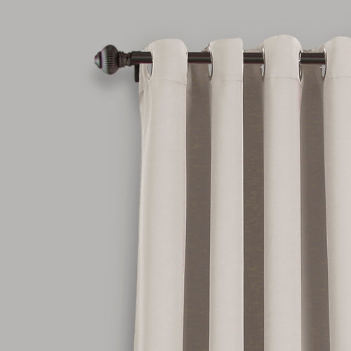 Lush D�cor Insulated Grommet Blackout Curtain Panels Wheat Pair Set 52x63