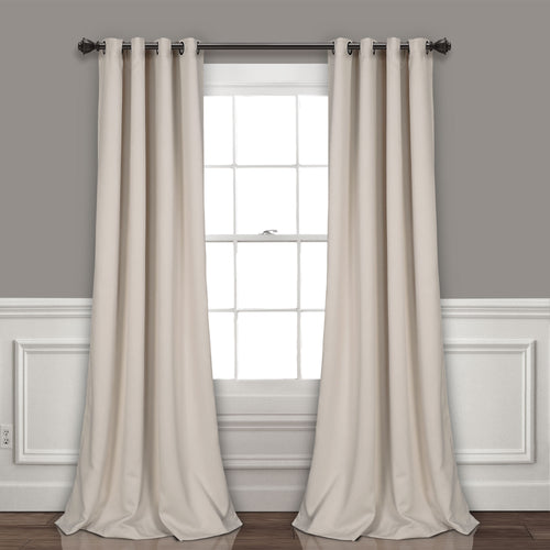 Lush D�cor Insulated Grommet Blackout Curtain Panels Wheat Pair Set 52x120