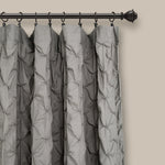 Ravello Pintuck Window Curtain Panel Gray Single 52X84