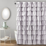 Ruffle Shower Curtain Lilac 72X72