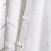 Chenille Chevron Window Curtain Panels White 40x84 Set