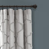 Avon Chenille Trellis Window Curtain Panels Light Gray 40x95 Set