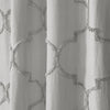 Avon Chenille Trellis Window Curtain Panels Light Gray 40x84 Set