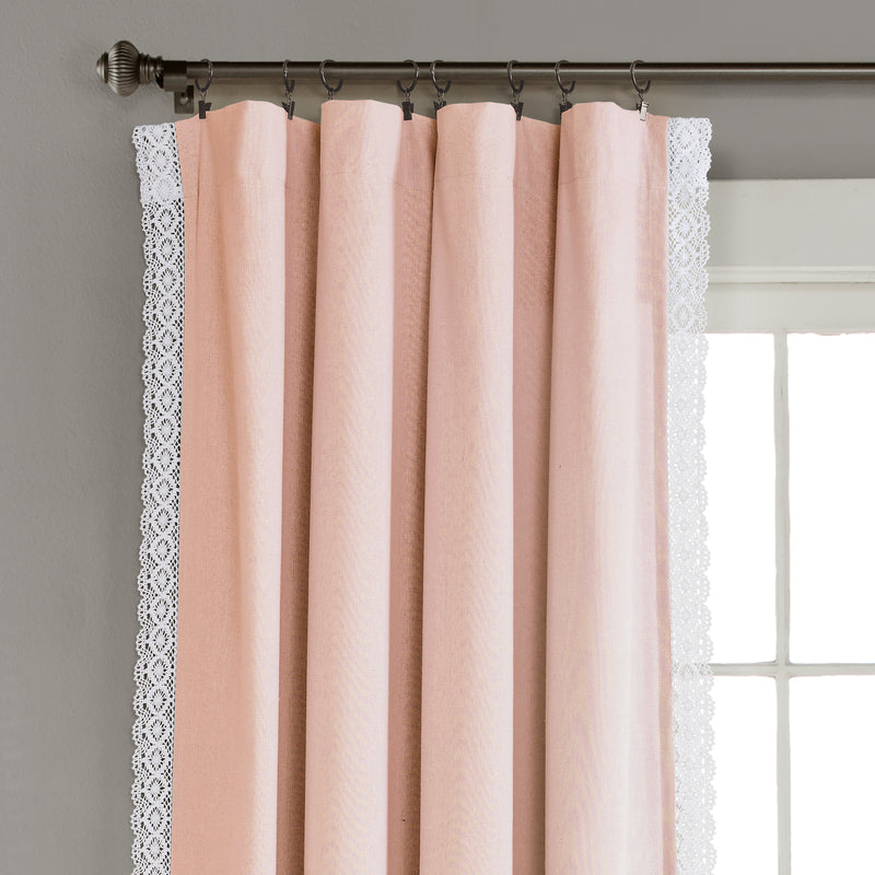 Rosalie Window Curtain Panels Ivory 54x84 Set